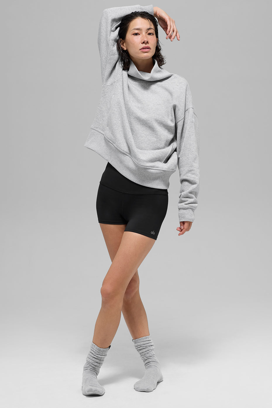 Alo Yoga Women'S Hazy Mock Neck Pullover