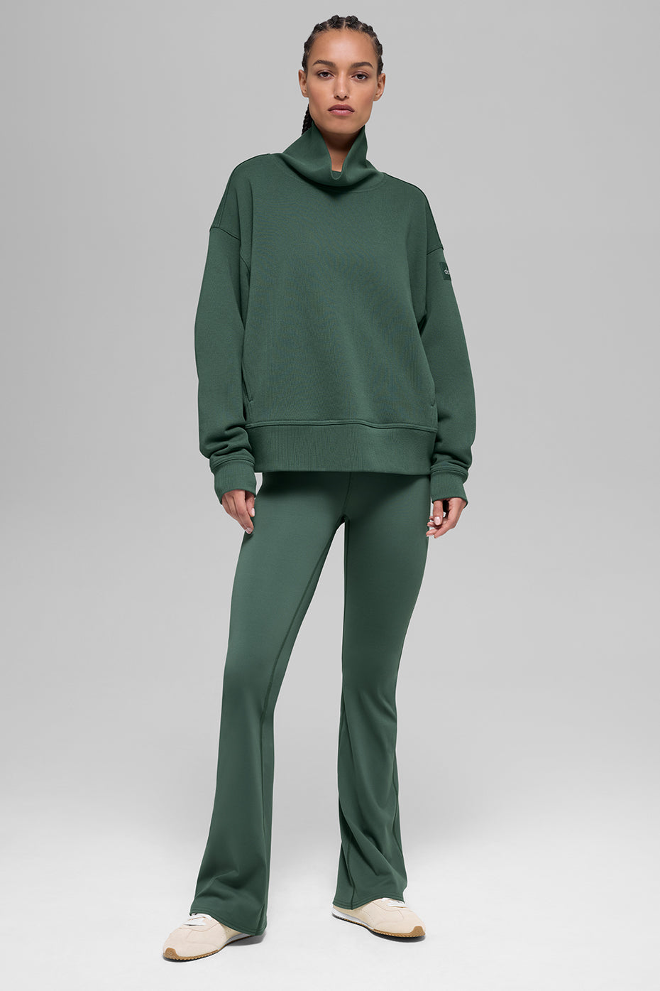 Alo Yoga Women'S Hazy Mock Neck Pullover