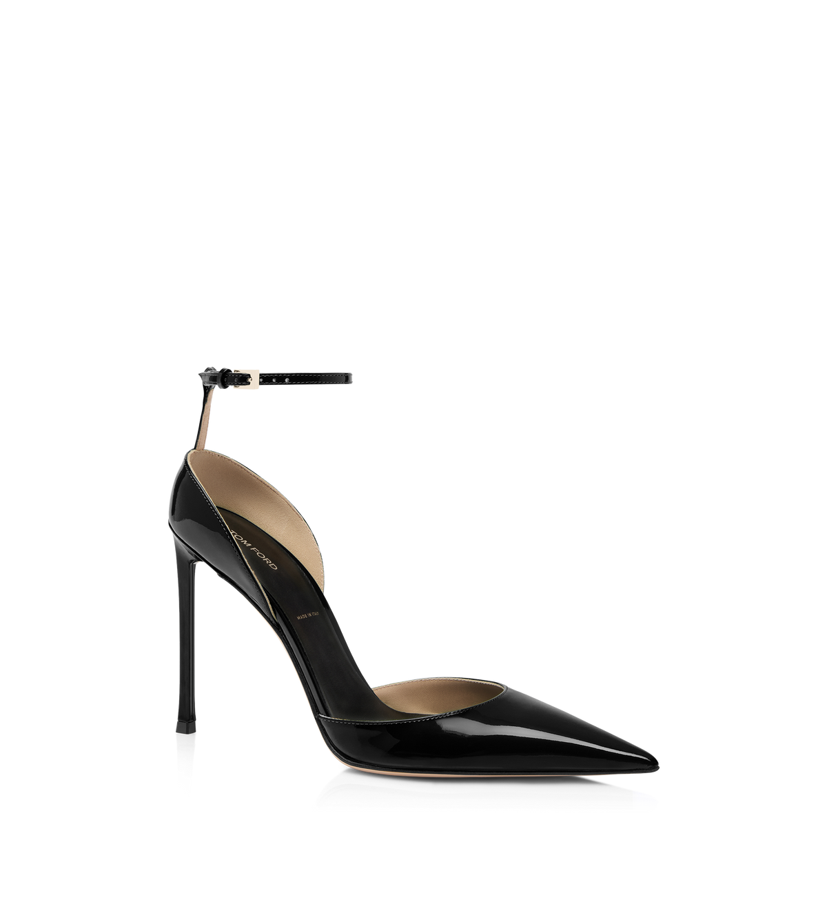 Tom Ford Patent Leather Vertigo Ankle Strap Pump