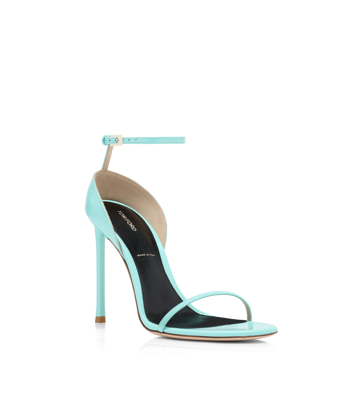 Tom Ford Patent Leather Vertigo Ankle Strap Sandal