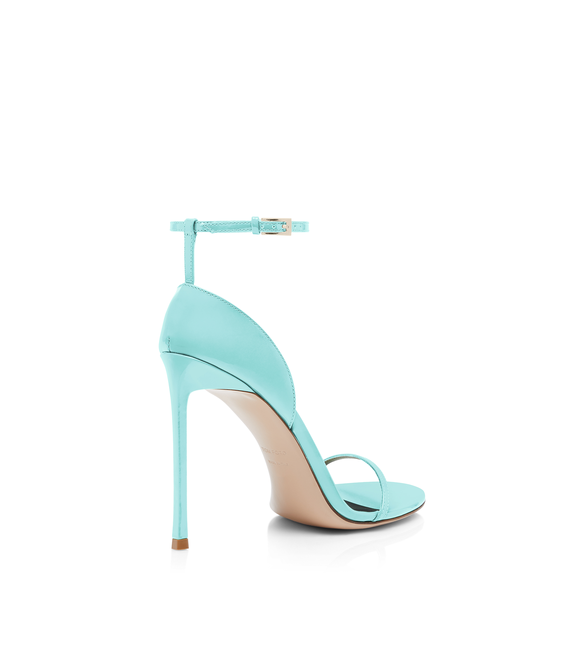 Tom Ford Patent Leather Vertigo Ankle Strap Sandal