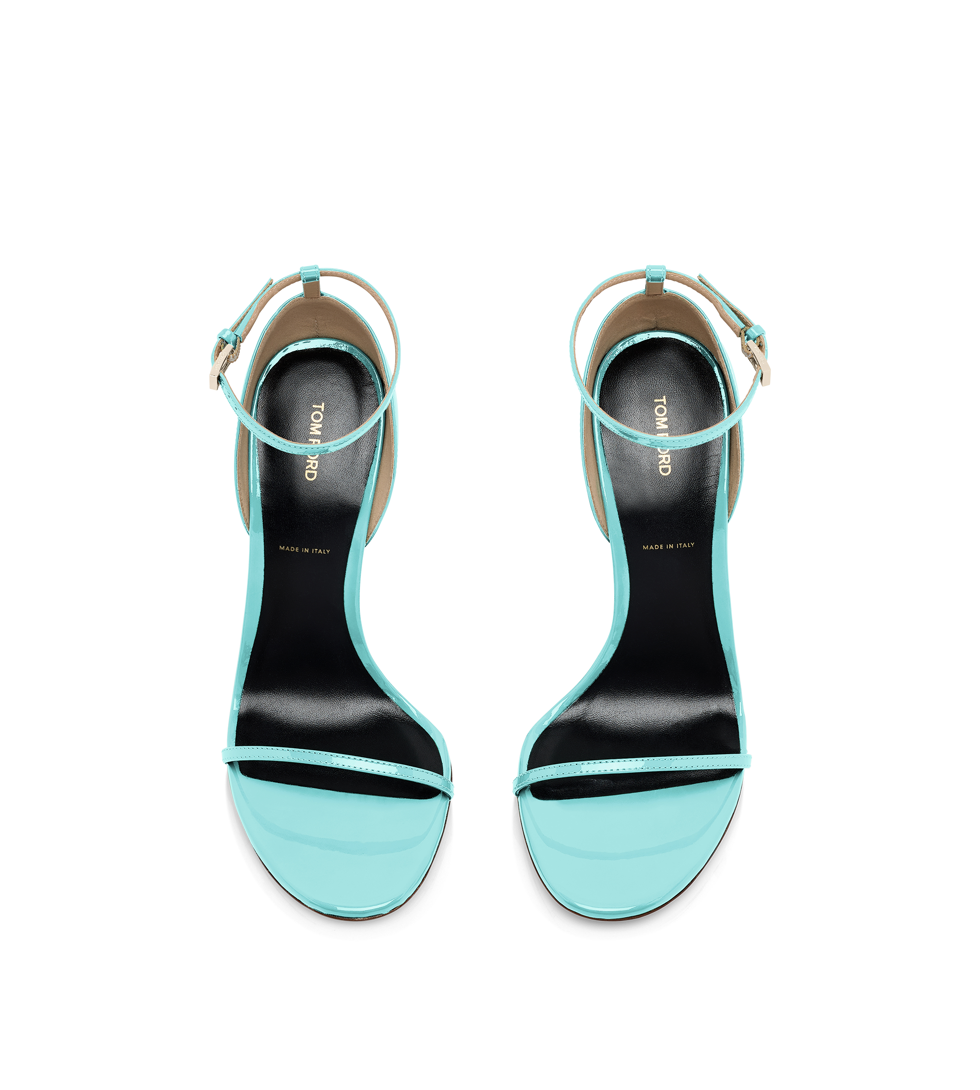 Tom Ford Patent Leather Vertigo Ankle Strap Sandal