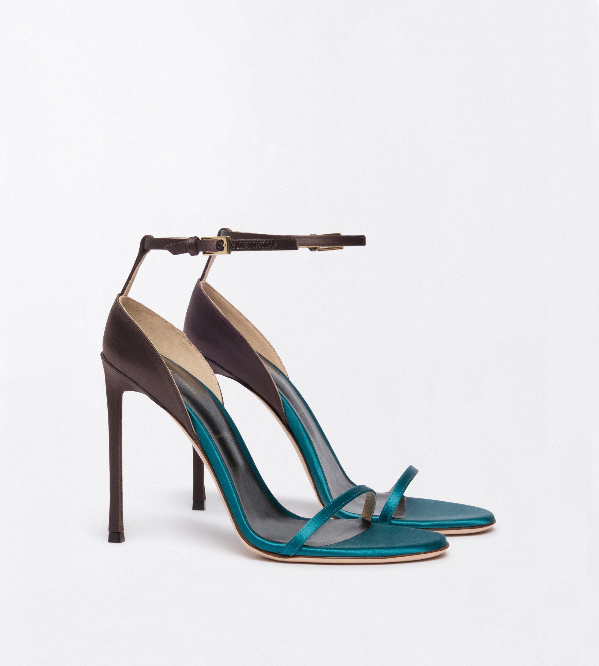 Tom Ford Satin Vertigo Ankle Strap Sandal