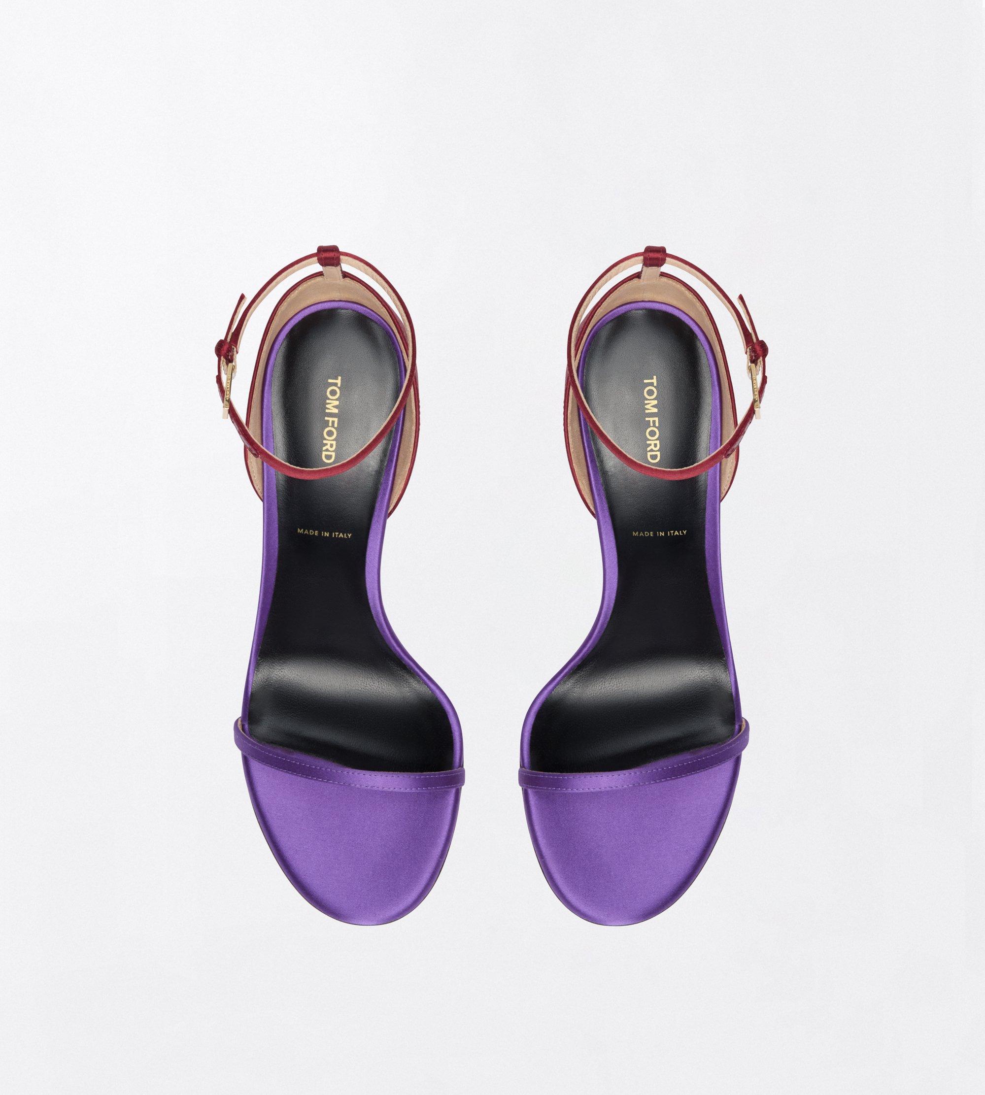 Tom Ford Satin Vertigo Ankle Strap Sandal