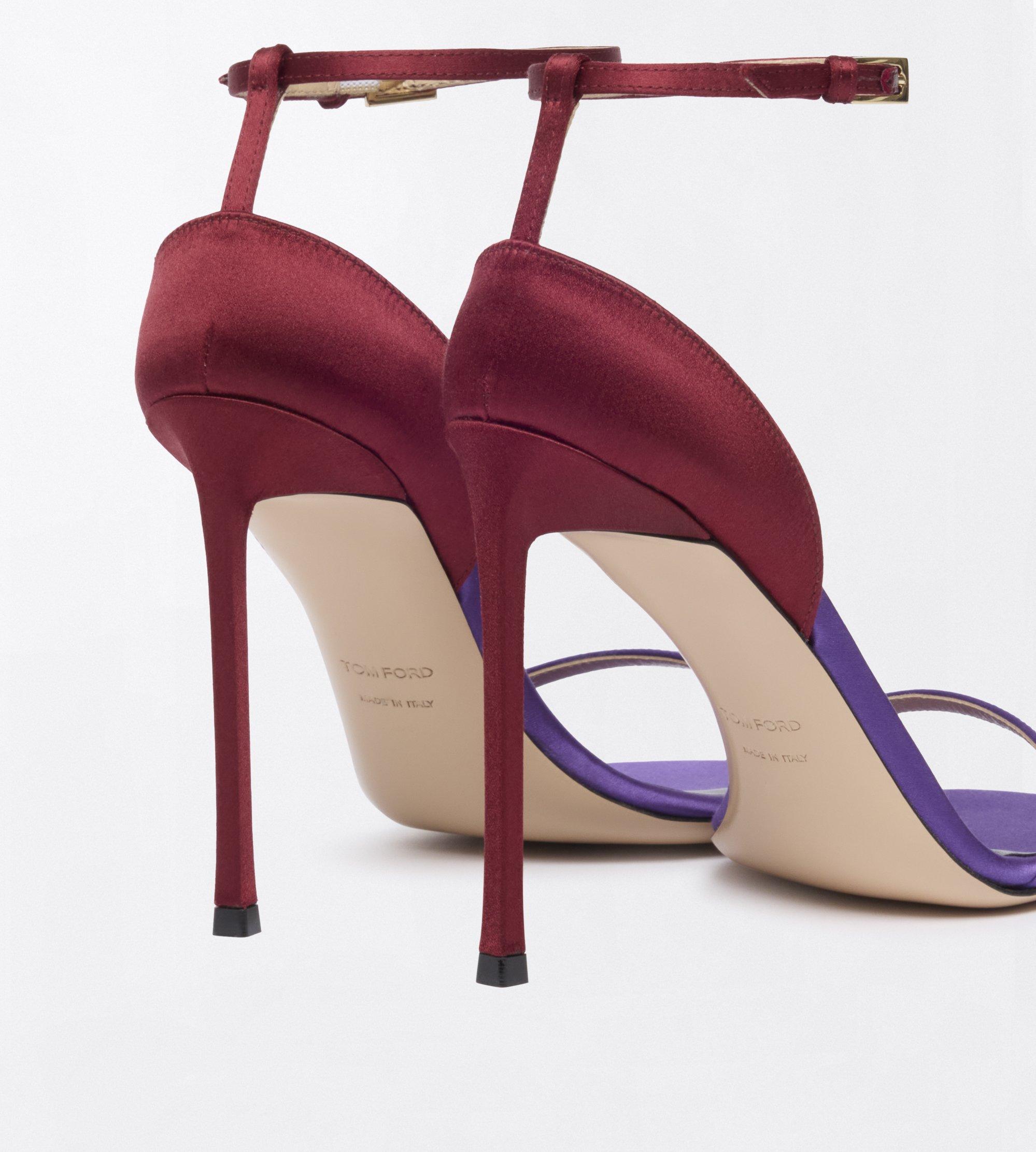Tom Ford Satin Vertigo Ankle Strap Sandal
