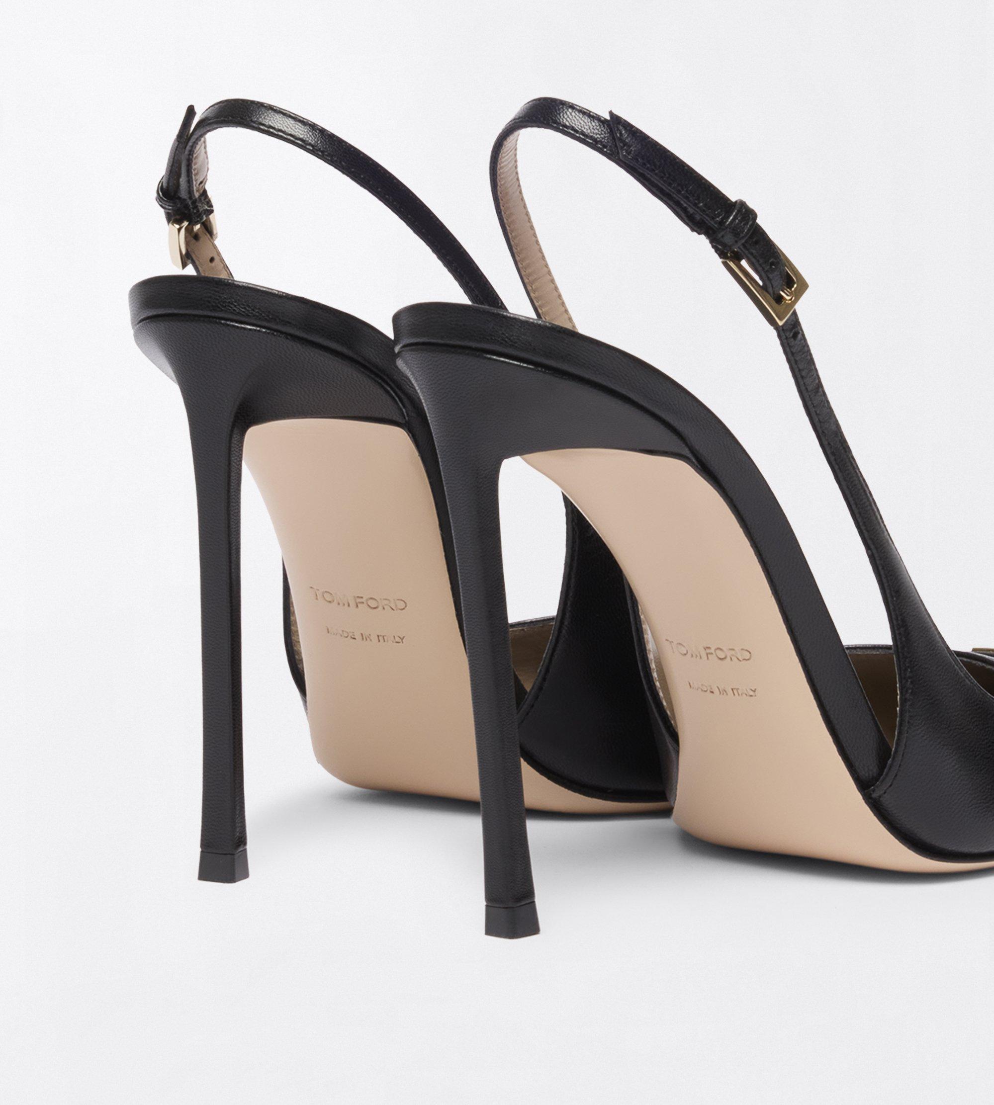 Tom Ford Shiny Leather Thea Slingback