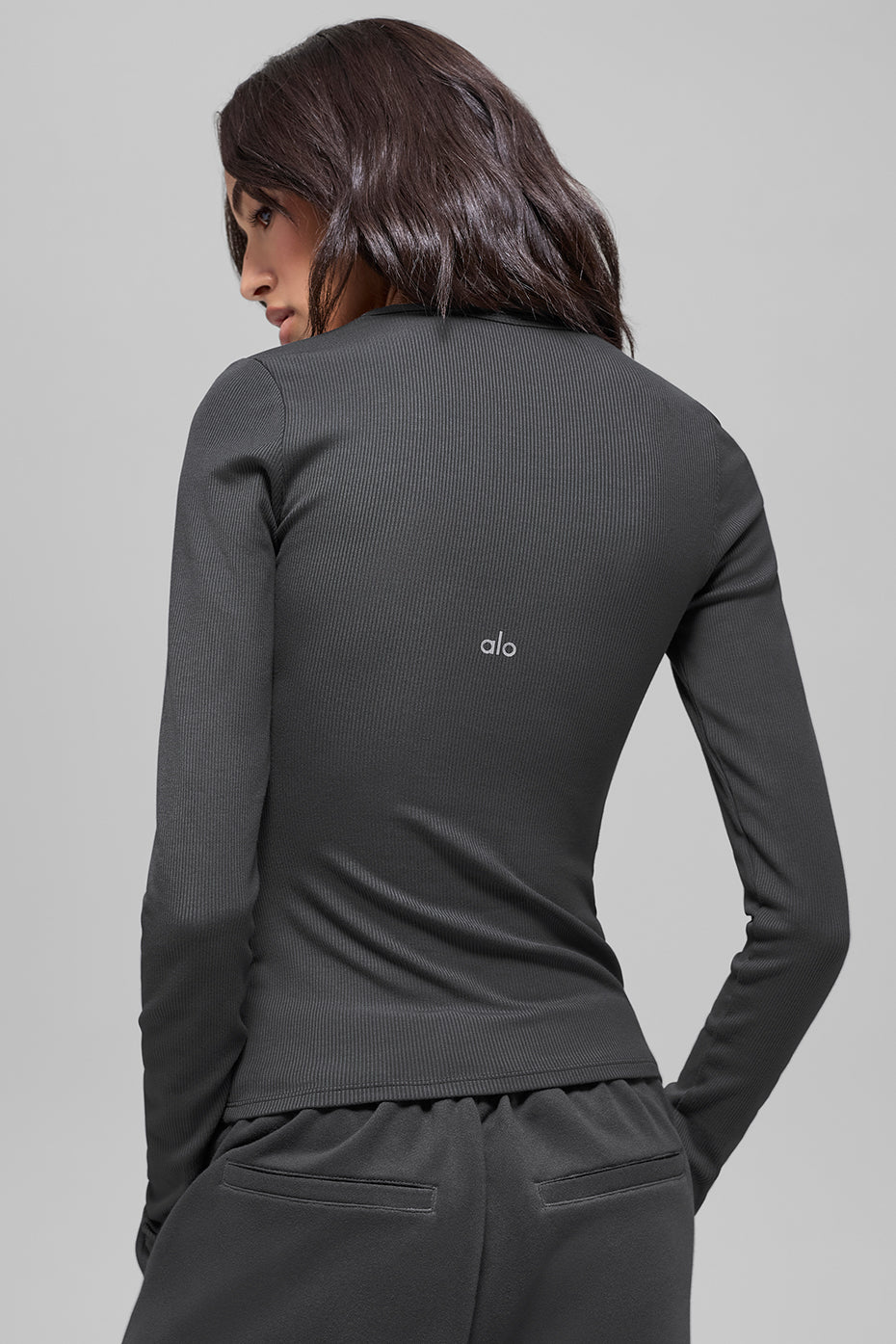 Alo Yoga Women'S Ribbed Modal Long Sleeve