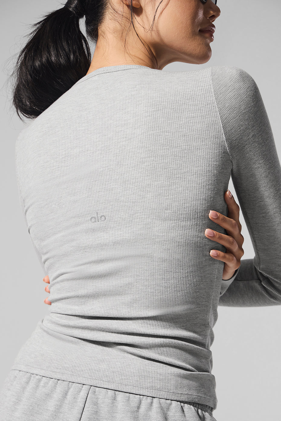 Alo Yoga Women'S Ribbed Modal Long Sleeve