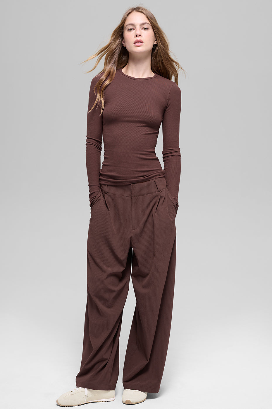 Alo Yoga Women'S Ribbed Modal Long Sleeve