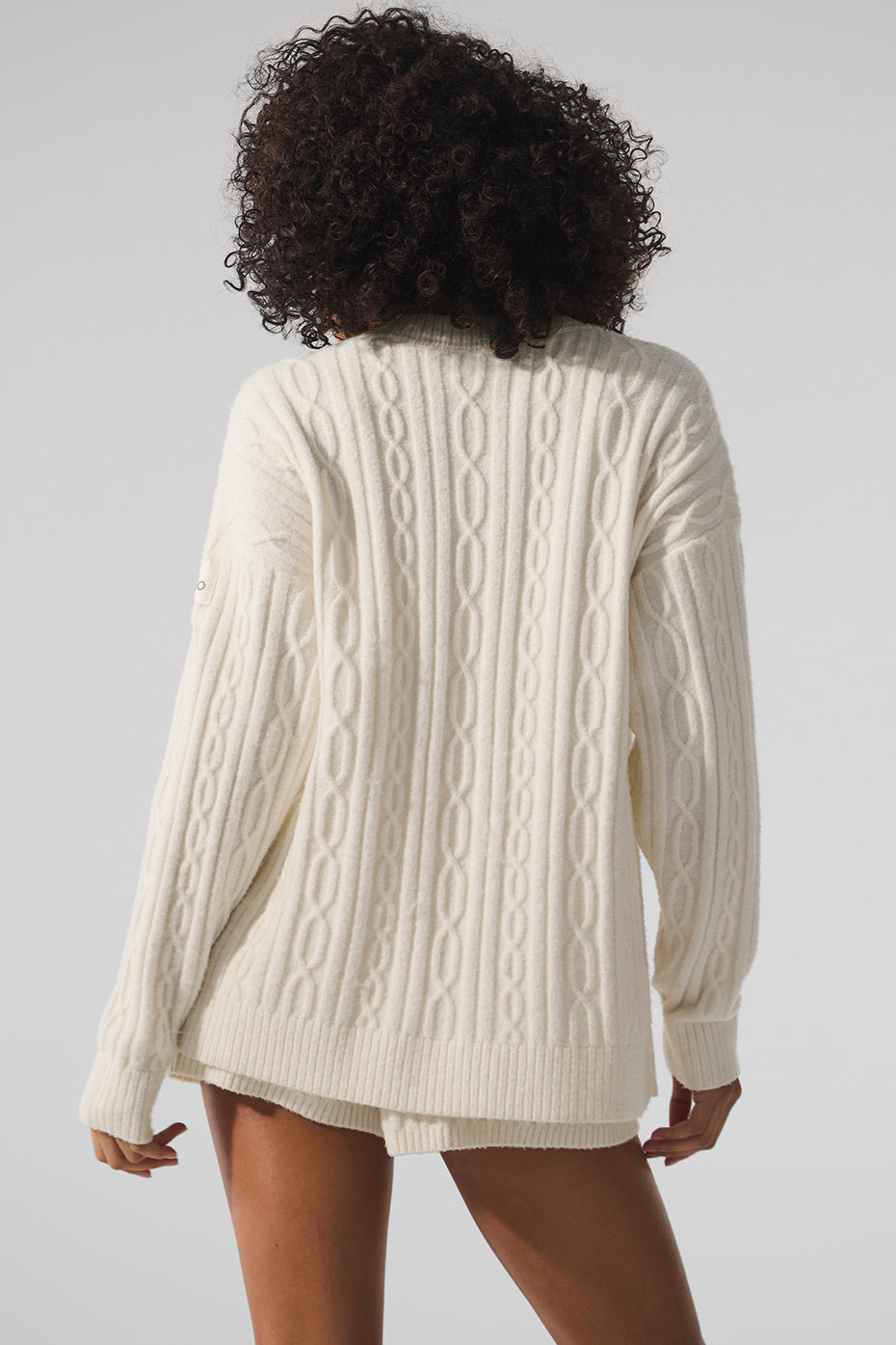 Alo Yoga Women'S Cable Knit Winter Bliss Cardigan
