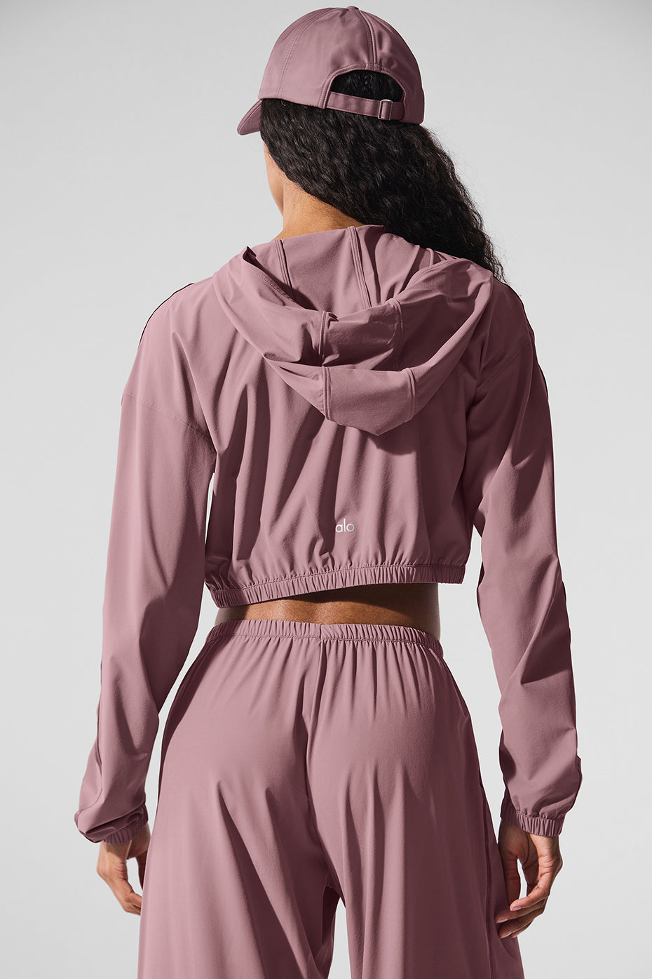 Alo Yoga Women'S Cropped Breezy Full-Zip Hoodie
