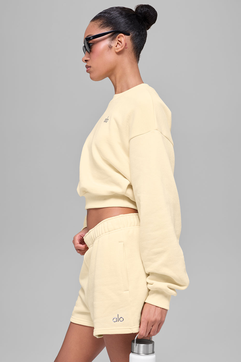Alo Yoga Women'S Cropped Accolade Crewneck
