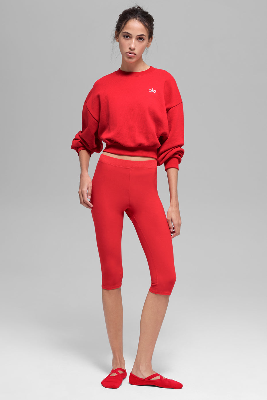 Alo Yoga Women'S Cropped Accolade Crewneck
