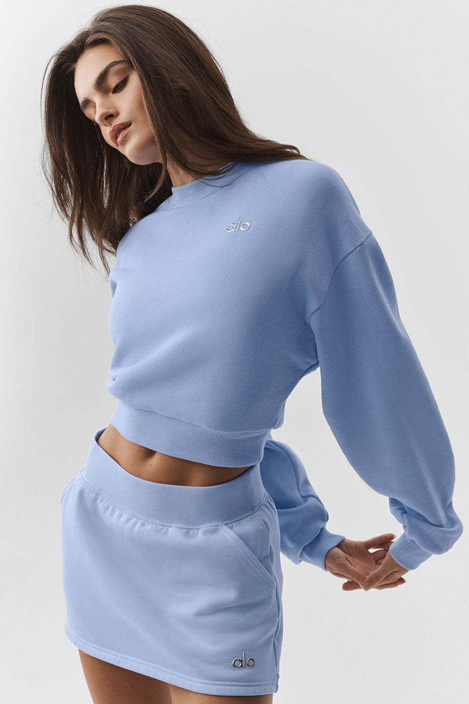 Alo Yoga Women'S Cropped Accolade Crewneck
