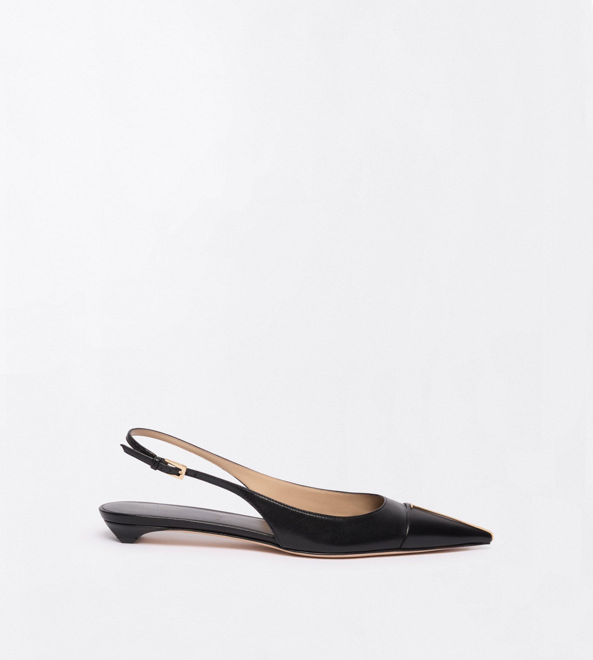 Tom Ford Shiny Leather Thea Slingkback Ballerina