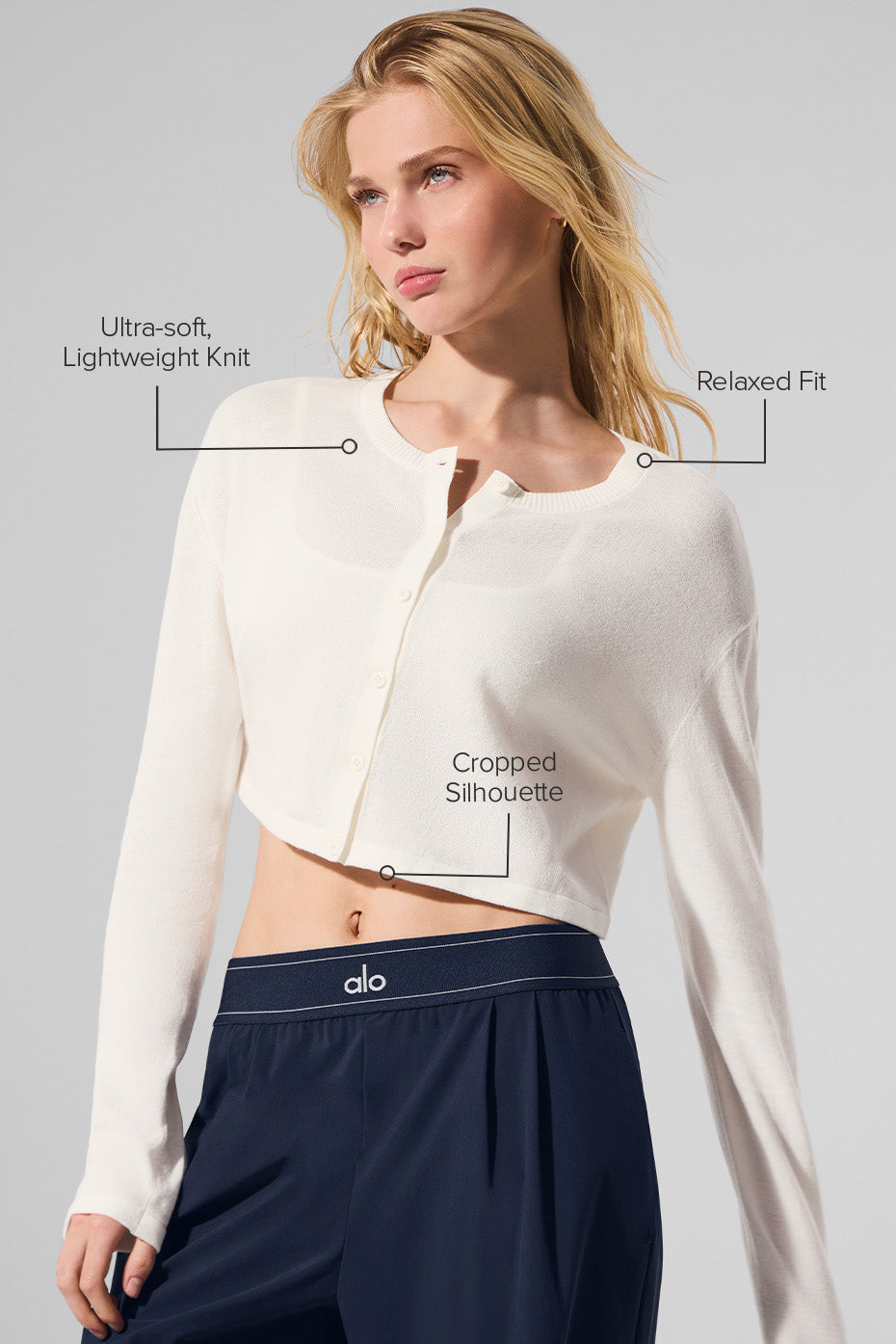 Alo Yoga Women'S Supernatural Sweater Cardigan