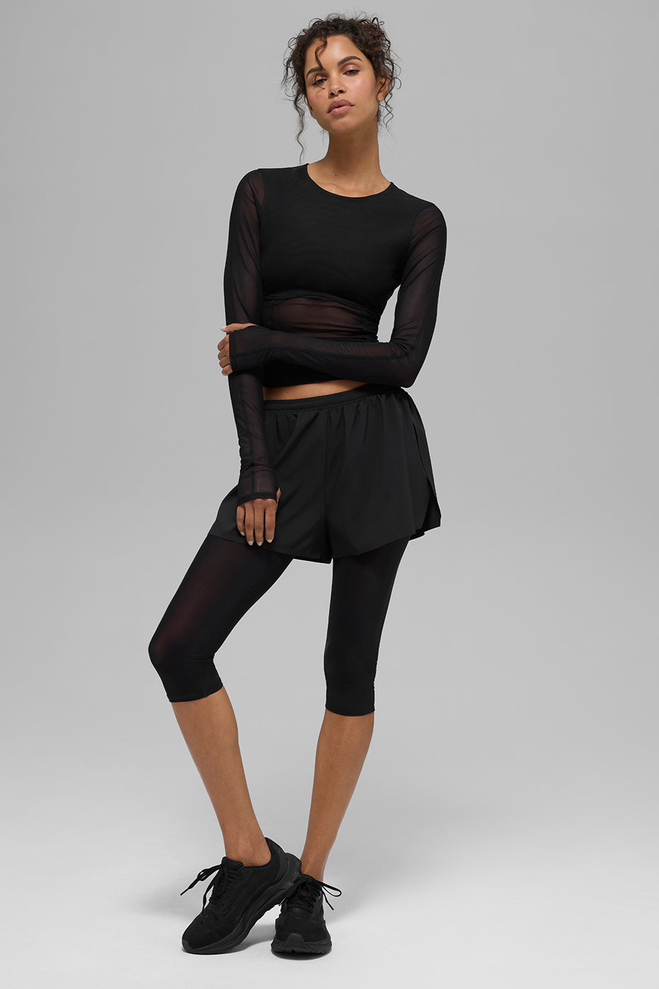 Alo Yoga Women'S Mesh Winter Twilight Long Sleeve