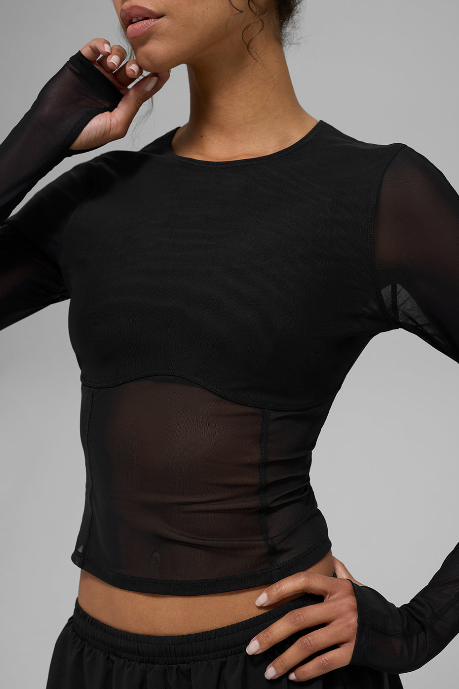 Alo Yoga Women'S Mesh Winter Twilight Long Sleeve