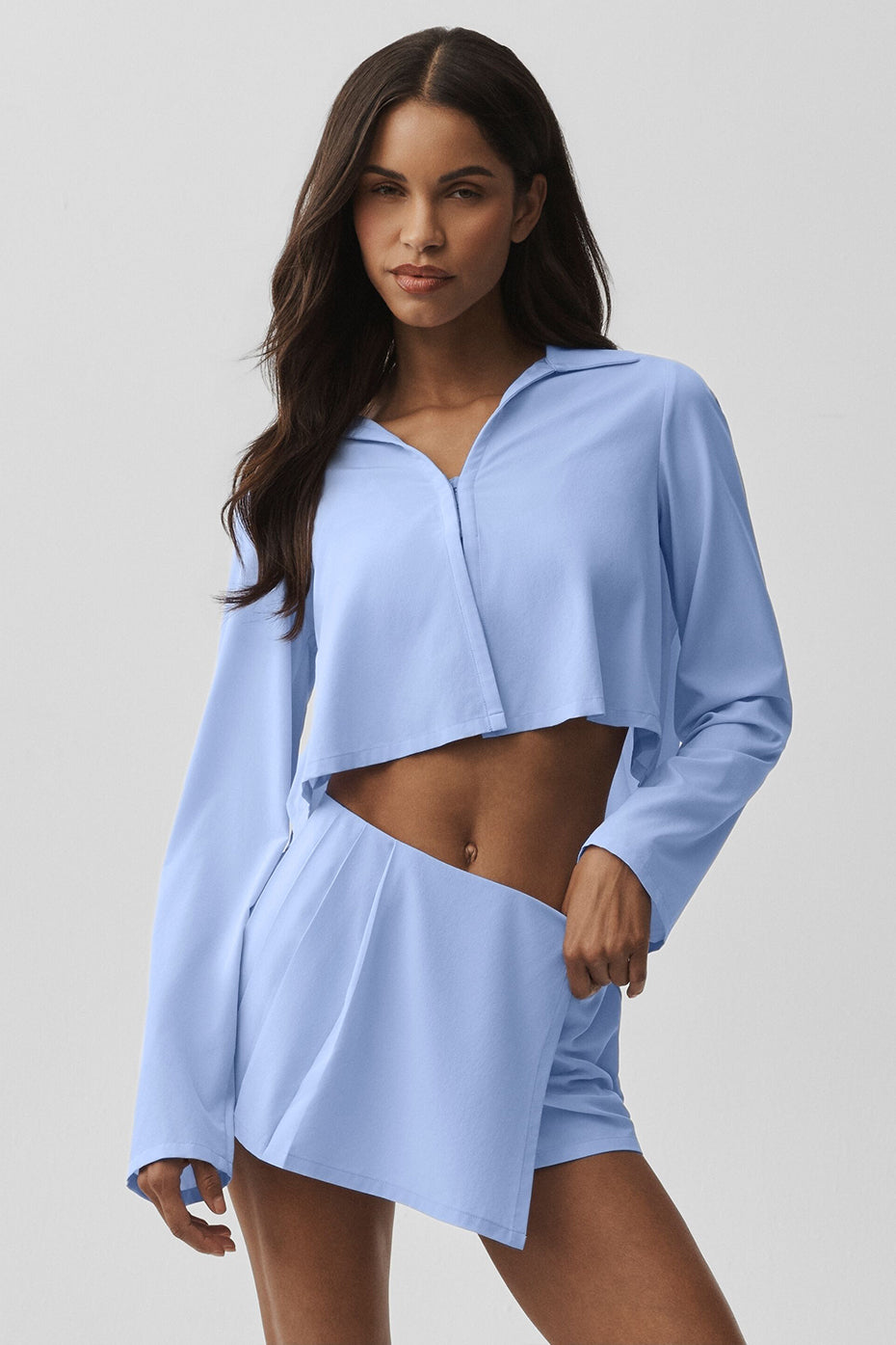 Alo Yoga Women'S Cropped Unmatched Long Sleeve