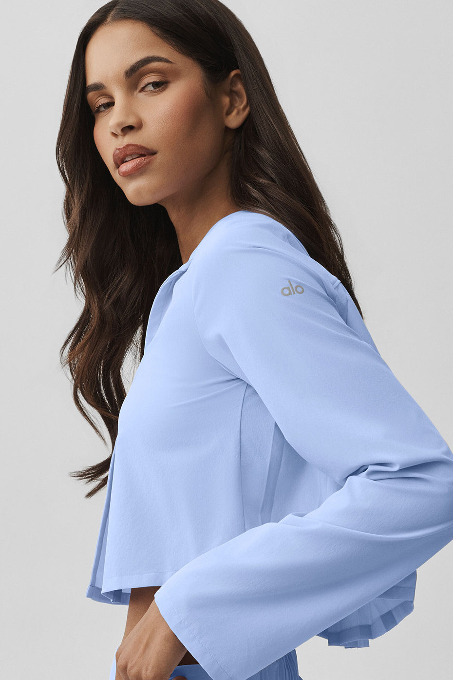 Alo Yoga Women'S Cropped Unmatched Long Sleeve