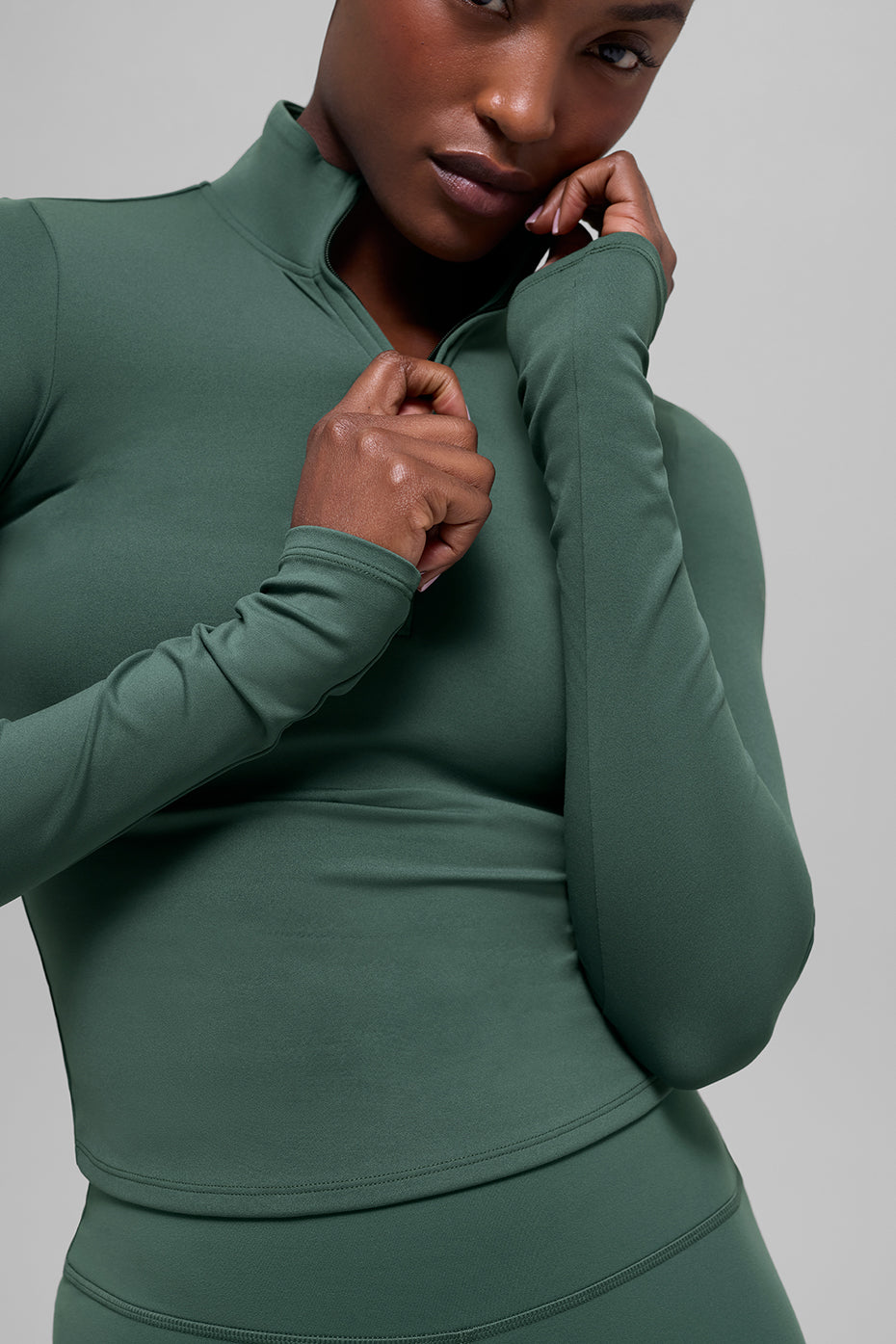 Alo Yoga Women'S Alo Softsculpt Precision 1/4 Zip Long Sleeve
