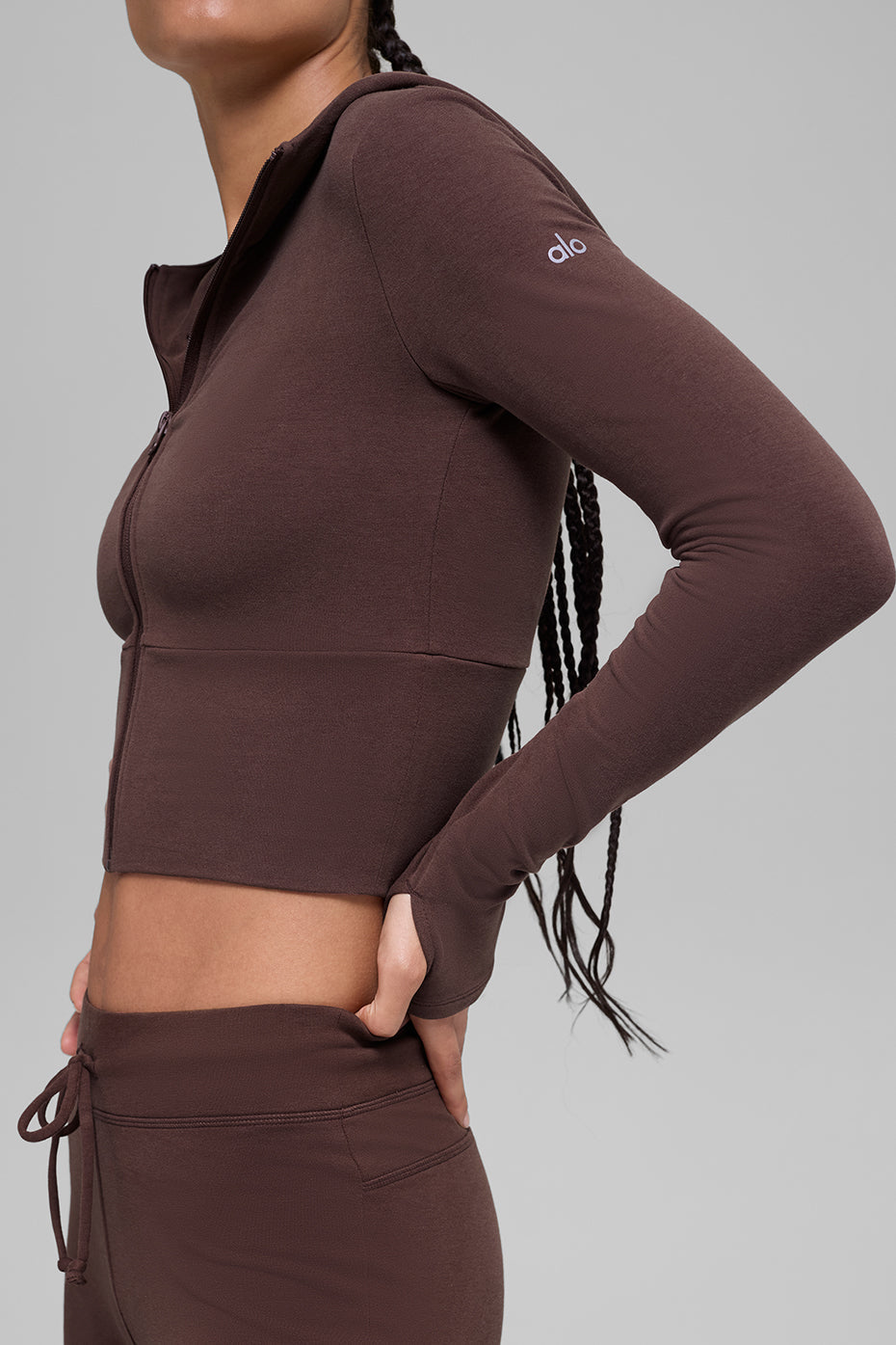 Alo Yoga Women'S Sway Full Zip Hoodie