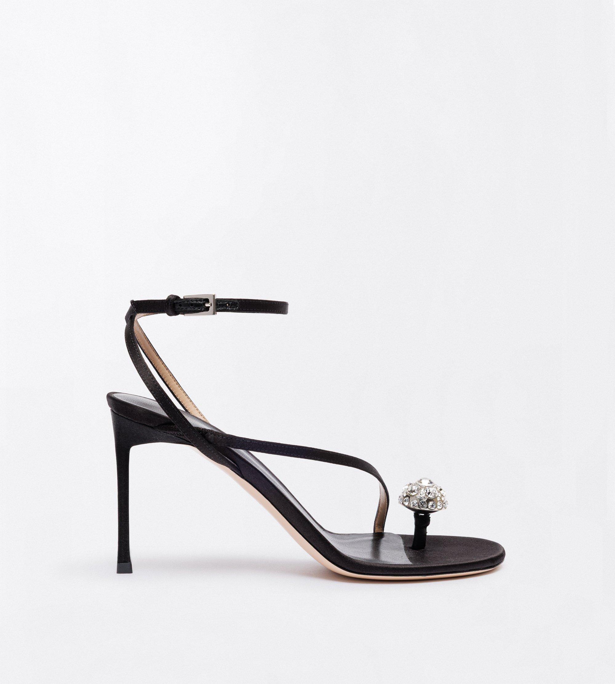 Tom Ford Satin And Crystal Stones Cassia Ankle Strap Sandal