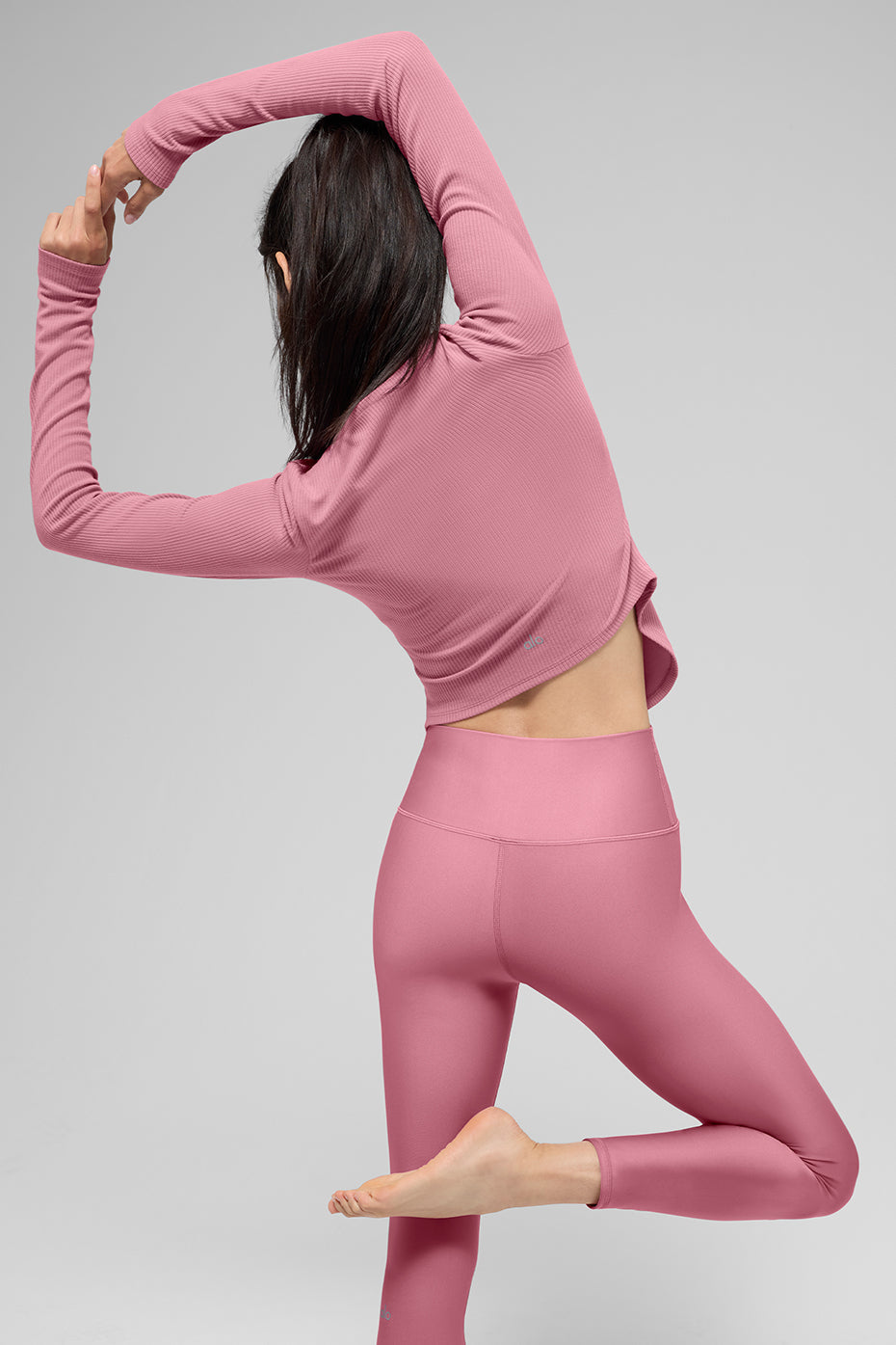 Alo Yoga Women'S Ribbed Stardust Long Sleeve