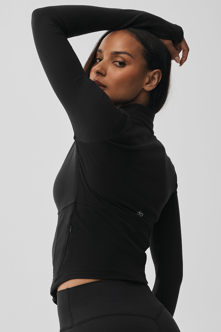 Alo Yoga Women'S Airbrush Corset Full Zip Jacket