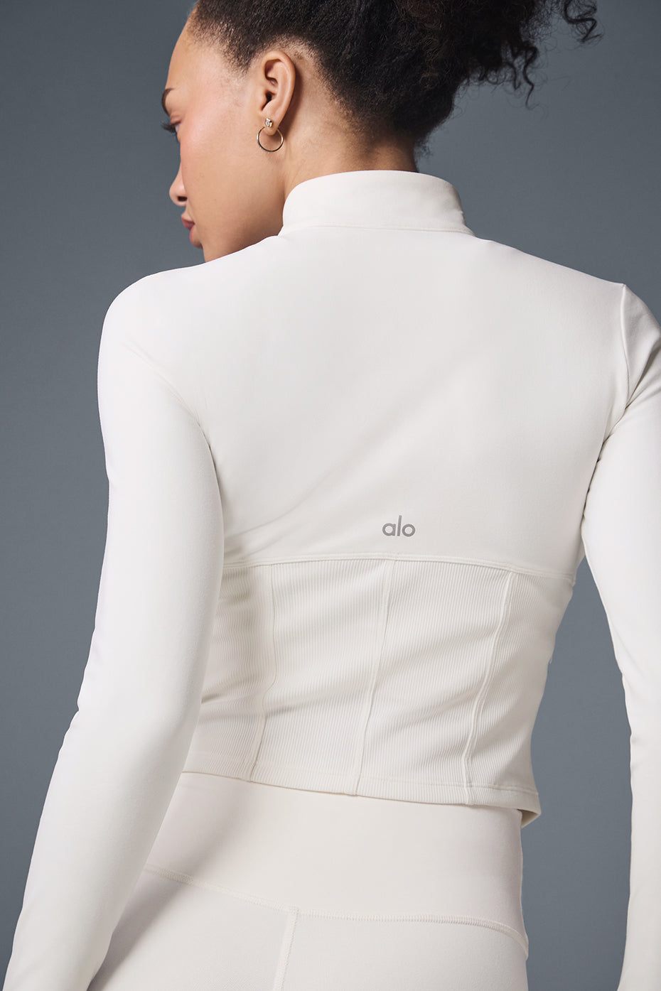 Alo Yoga Women'S Airbrush Corset Full Zip Jacket