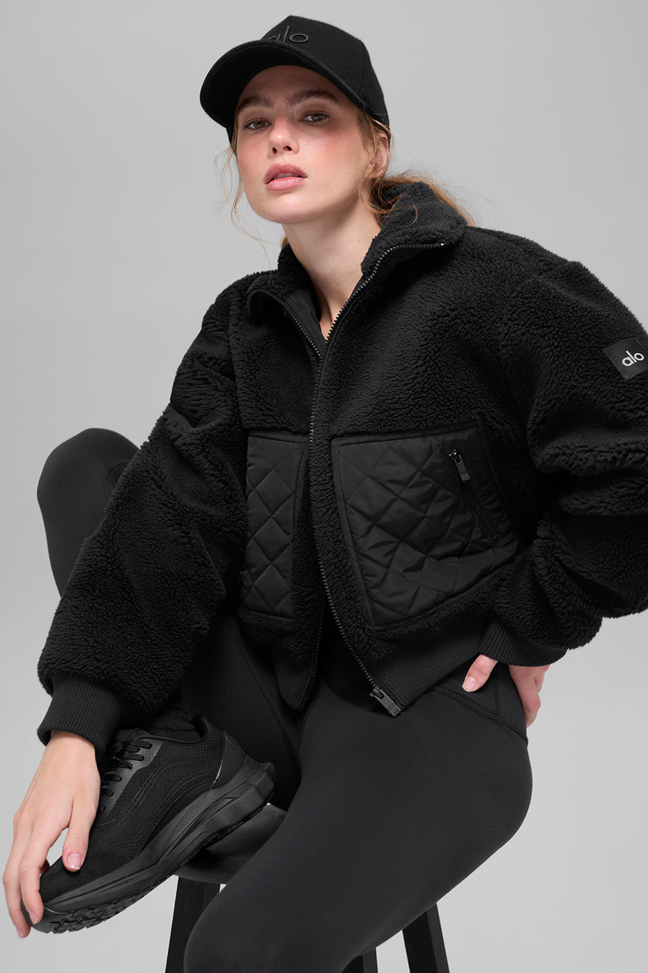 Alo Yoga Women'S Sherpa Edge Bomber