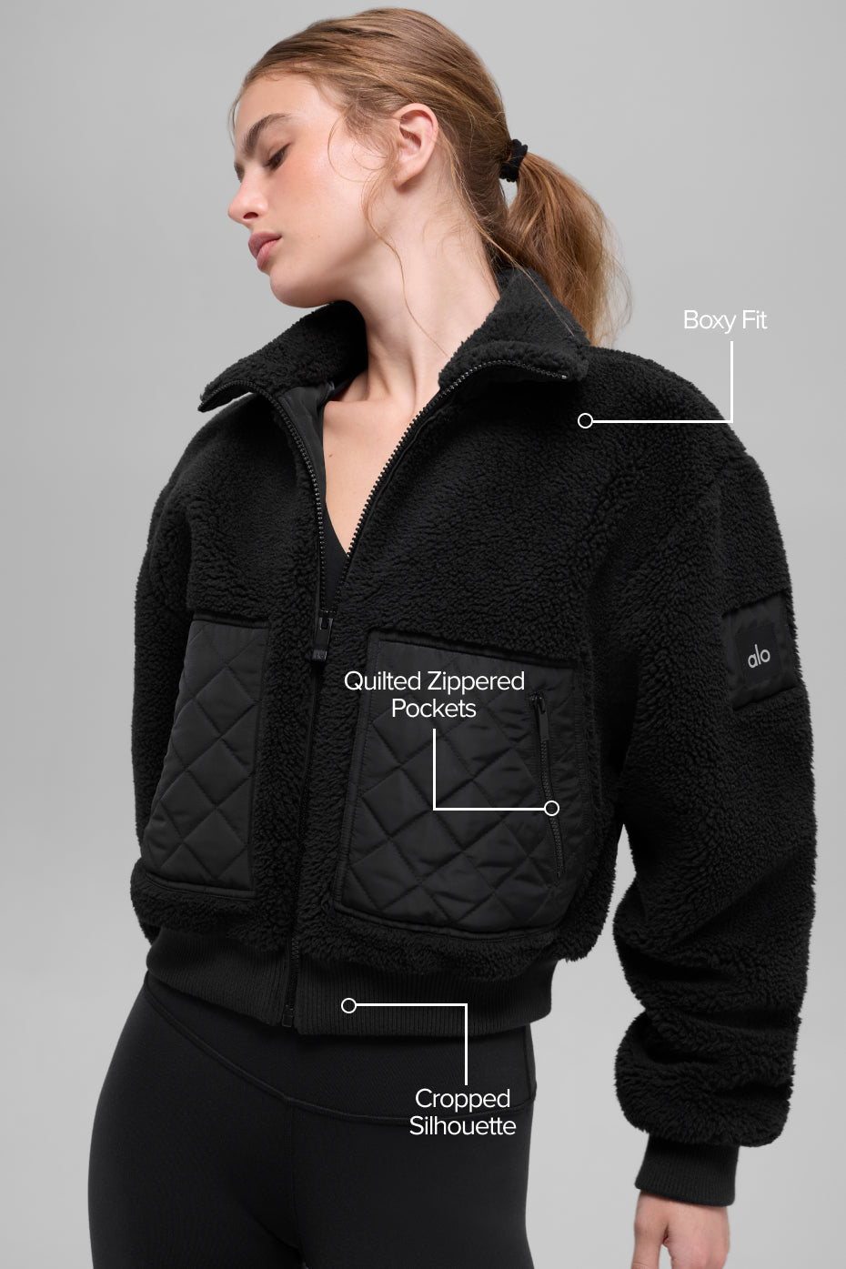 Alo Yoga Women'S Sherpa Edge Bomber