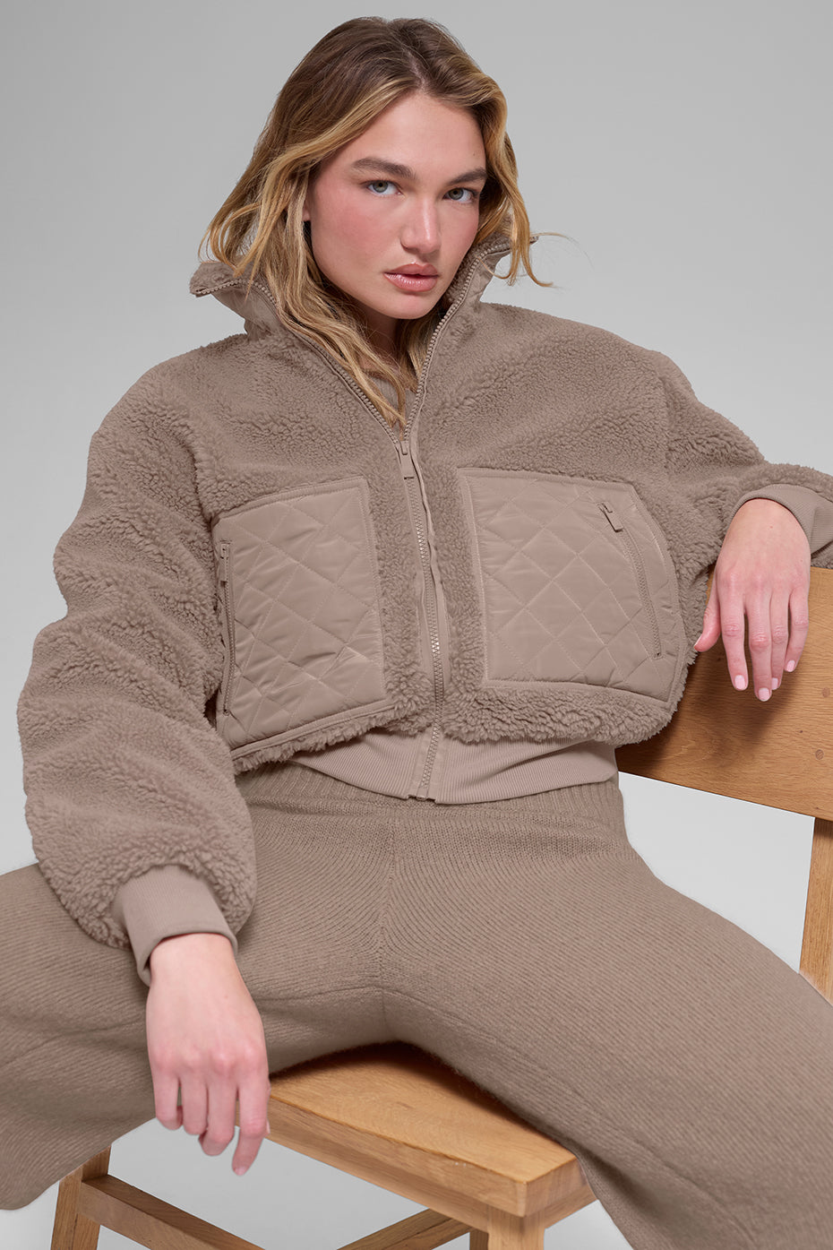 Alo Yoga Women'S Sherpa Edge Bomber