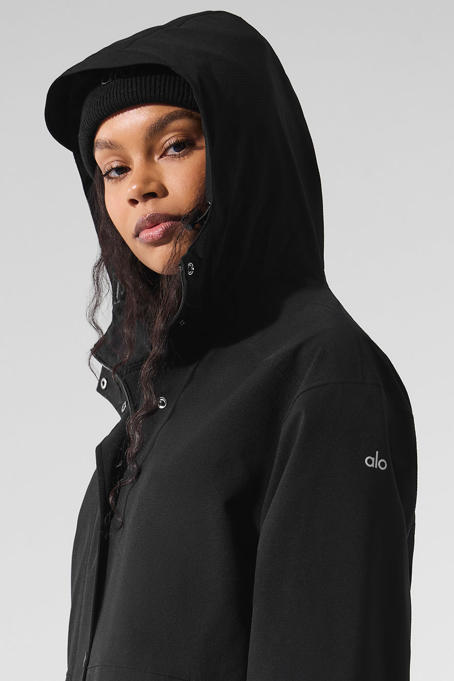 Alo Yoga Women'S Rain Or Shine Long Coat