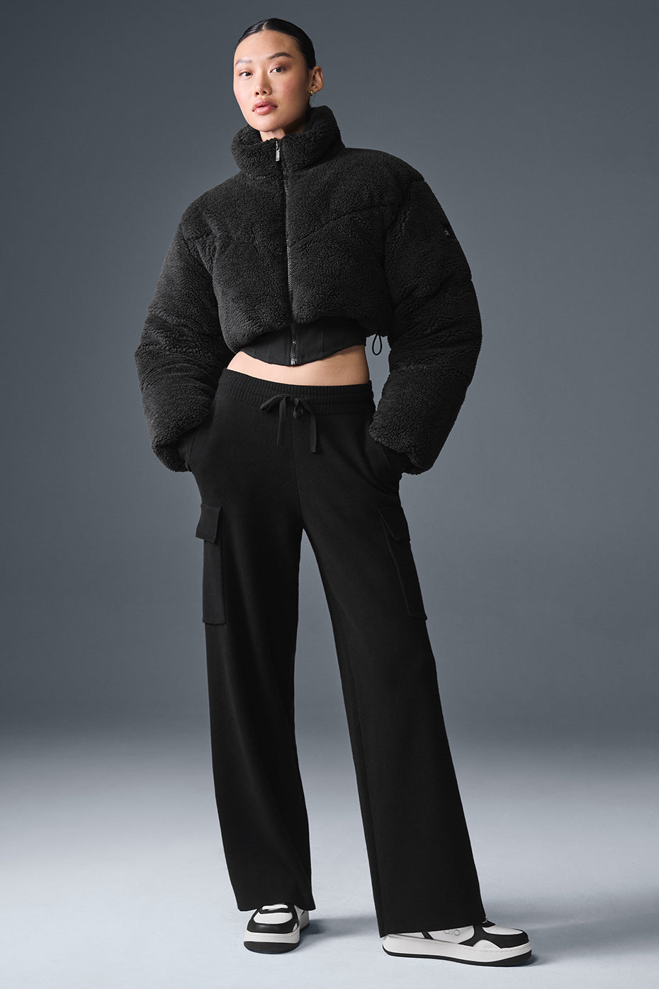 Alo Yoga Women'S Sherpa Main Act Corset Puffer