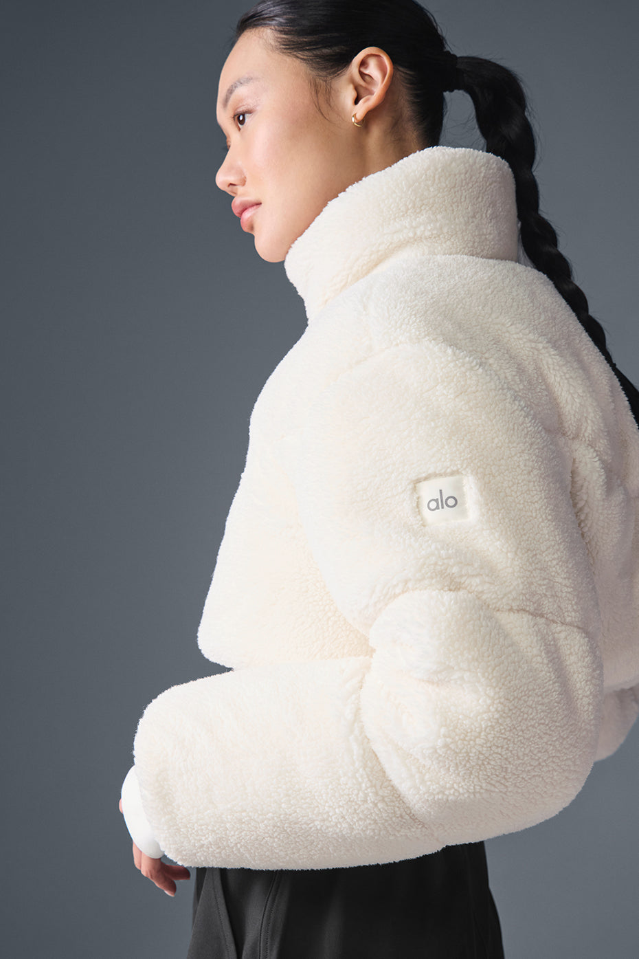Alo Yoga Women'S Sherpa Main Act Corset Puffer