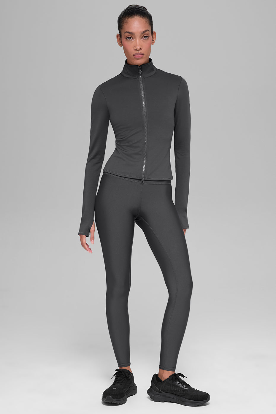 Alo Yoga Women'S Airlift Winter Warm Radiant Full-Zip Jacket