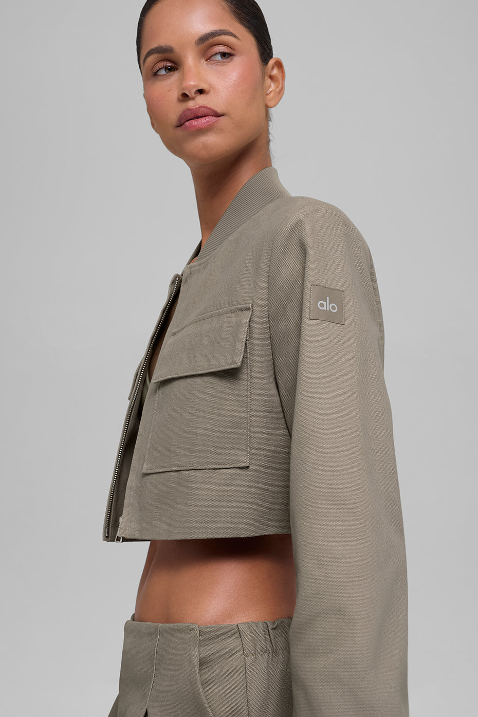 Alo Yoga Women'S Cropped Main Character Jacket