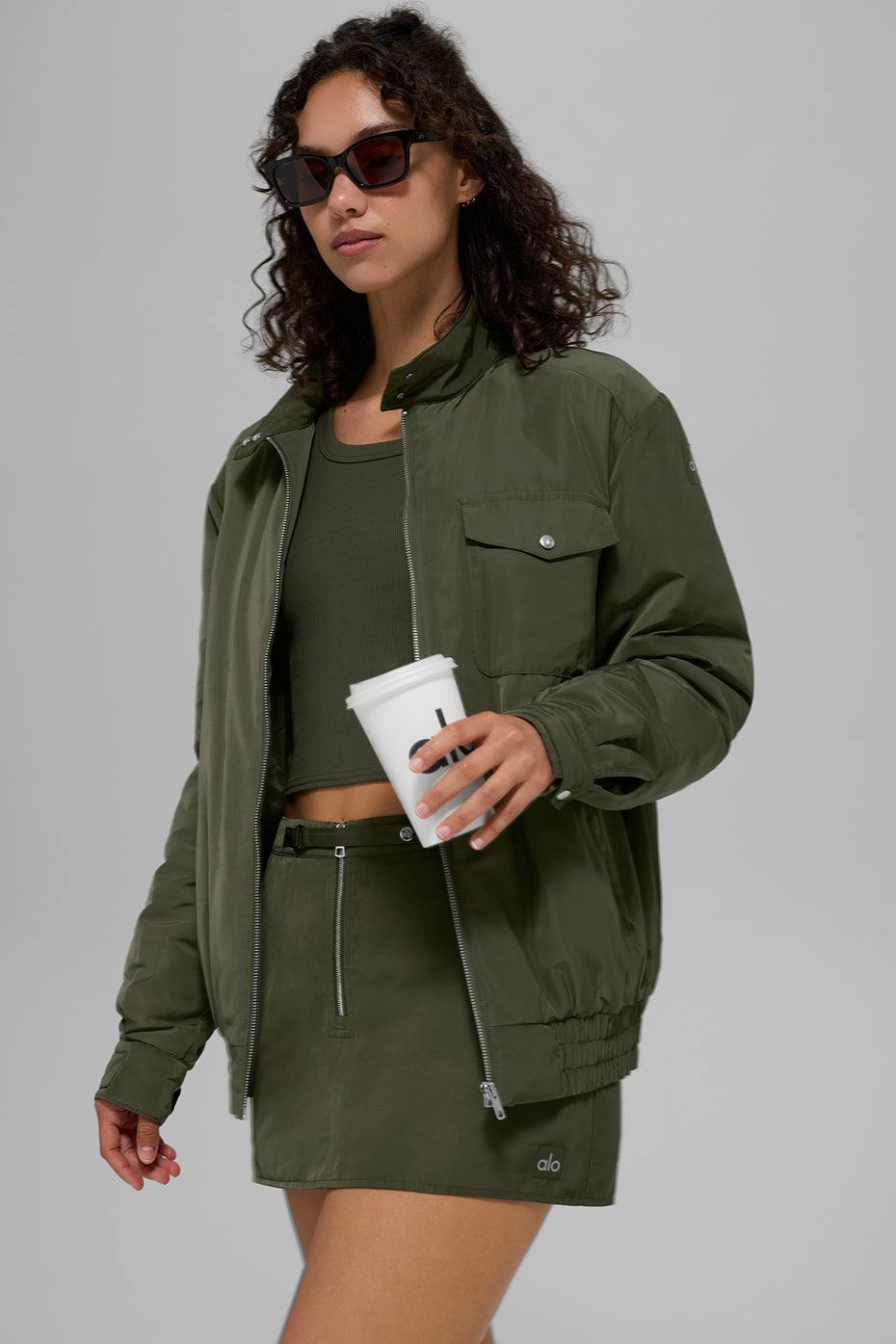 Alo Yoga Women'S Work It Bomber
