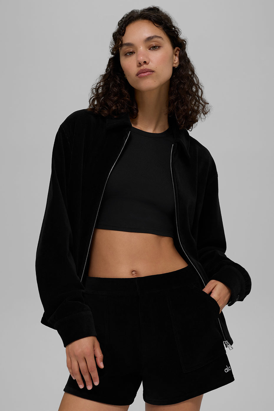Alo Yoga Women'S Micro Corduroy On Duty Jacket