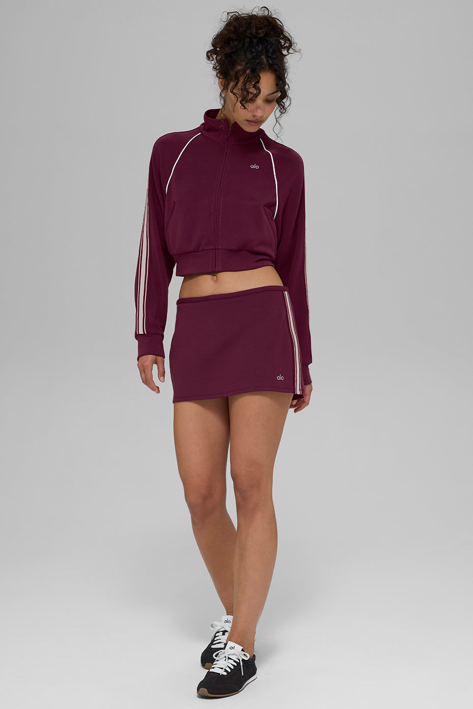 Alo Yoga Women'S Track Star Full Zip Jacket