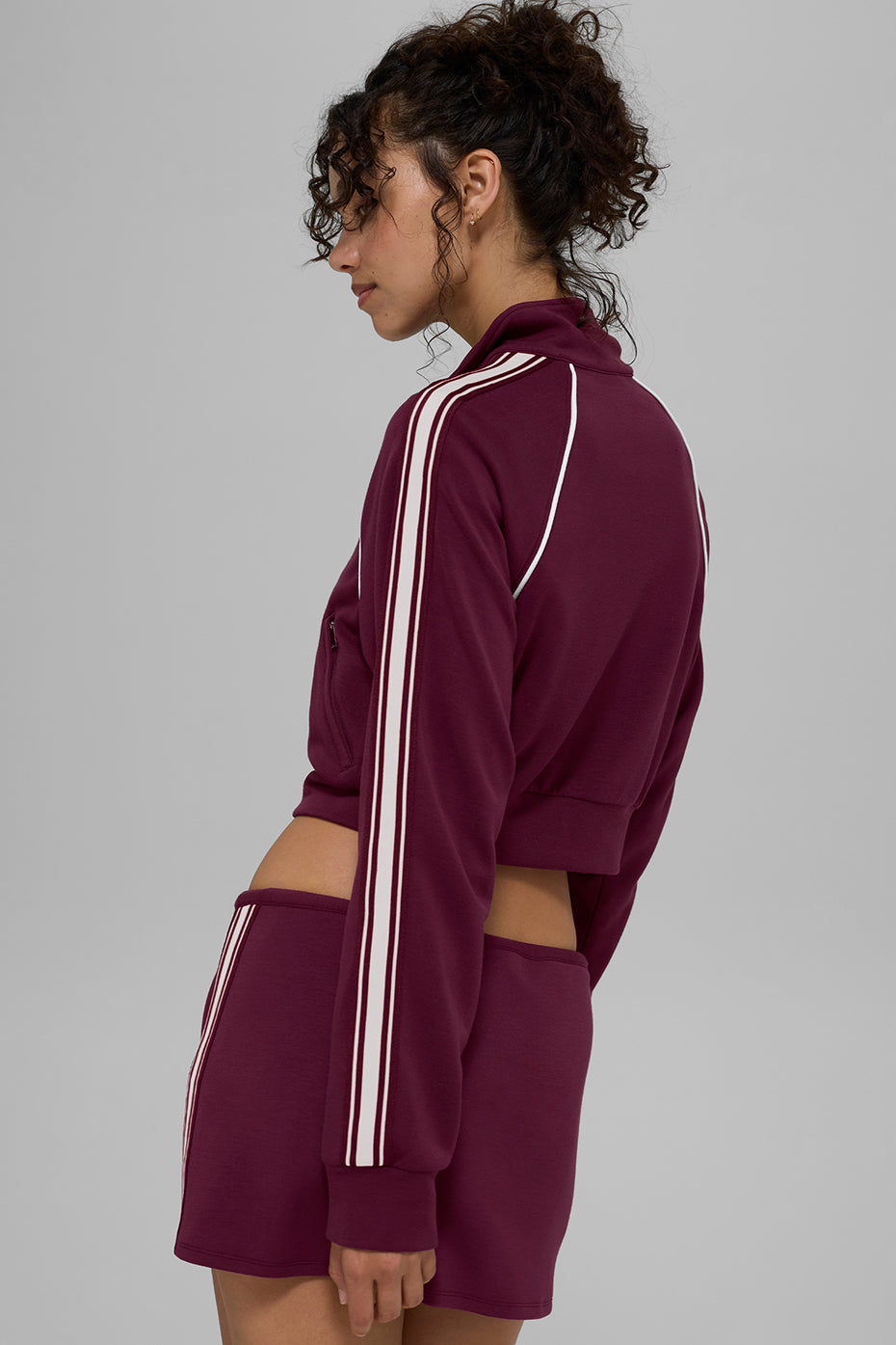 Alo Yoga Women'S Track Star Full Zip Jacket