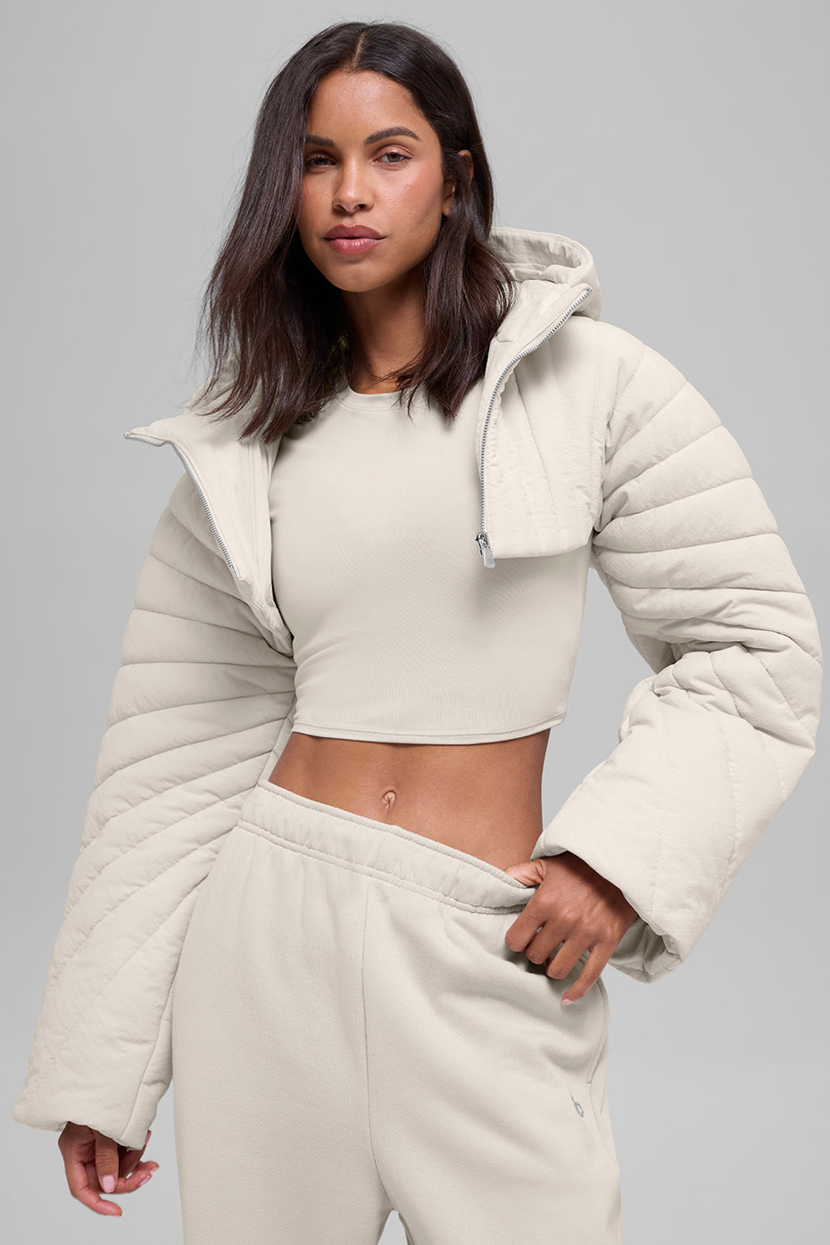 Alo Yoga Women'S Quilted Starlight Puffer Shrug