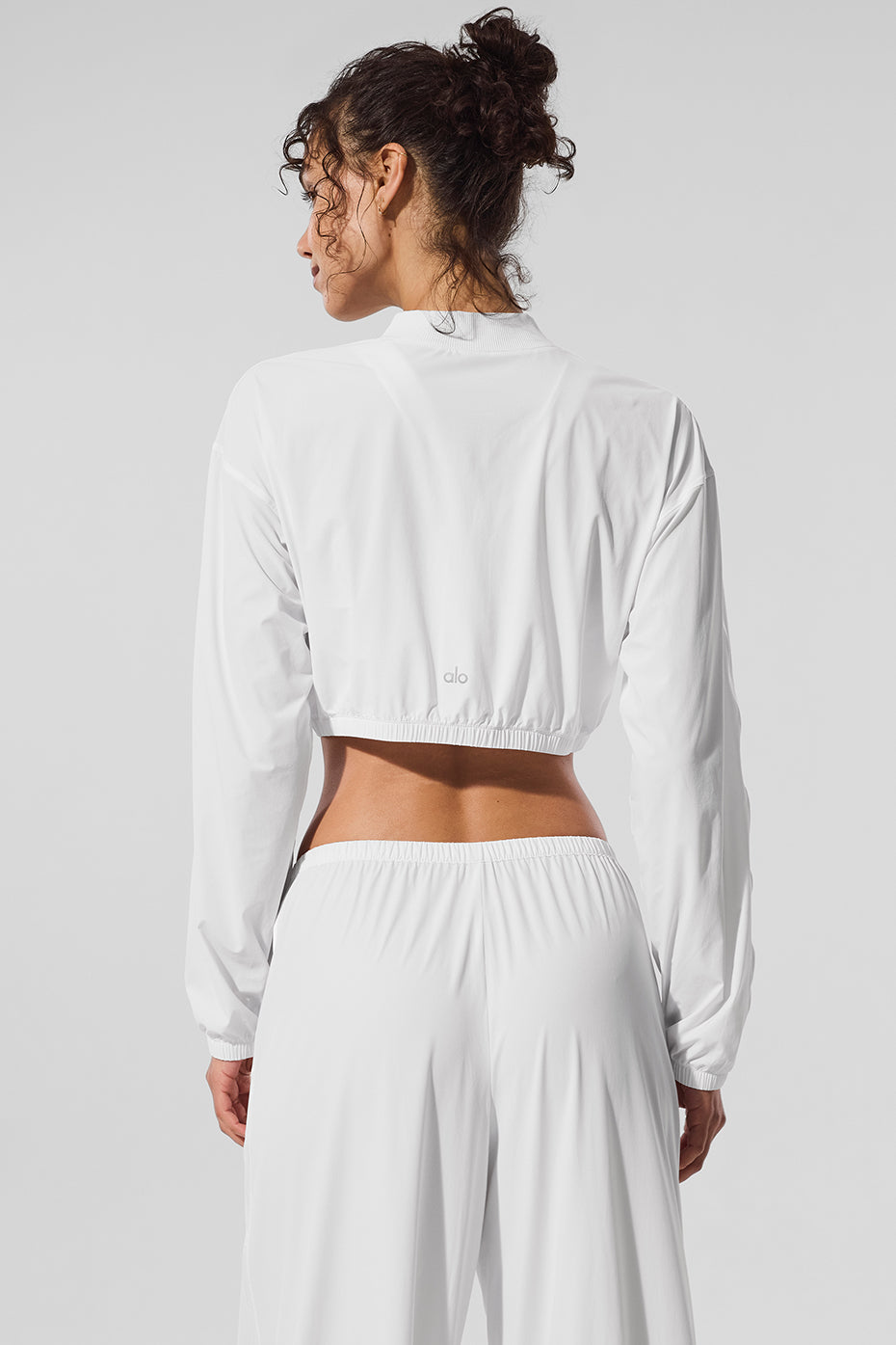 Alo Yoga Women'S Cropped Breezy Full-Zip Cover Up