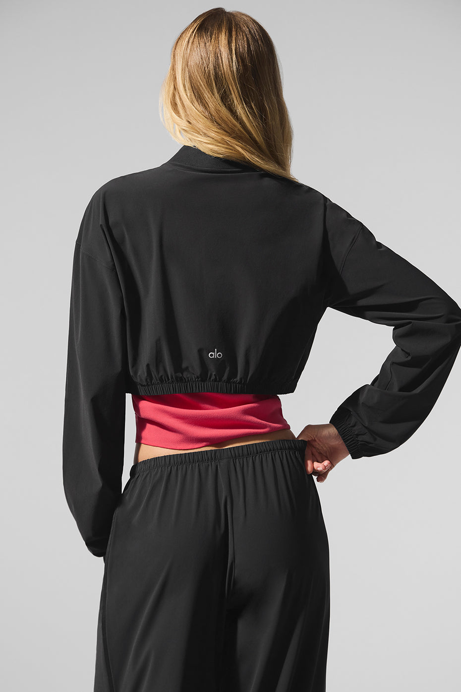 Alo Yoga Women'S Cropped Breezy Full-Zip Cover Up