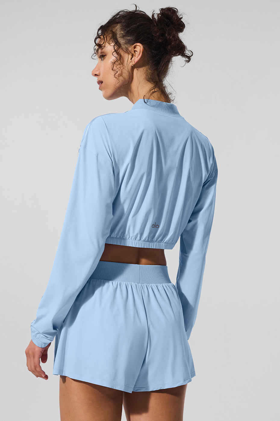 Alo Yoga Women'S Cropped Breezy Full-Zip Cover Up