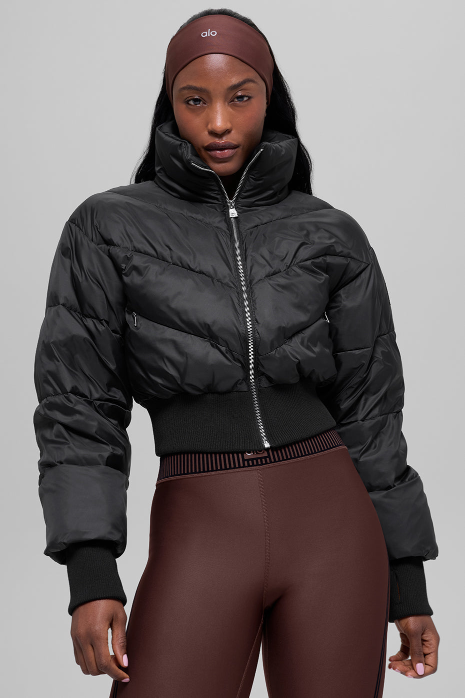 Alo Yoga Women'S Cropped Atmosphere Puffer