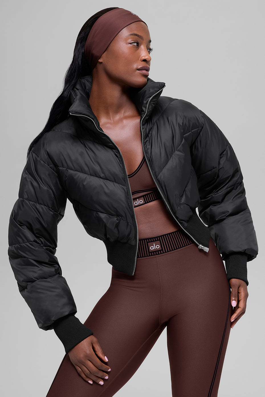 Alo Yoga Women'S Cropped Atmosphere Puffer