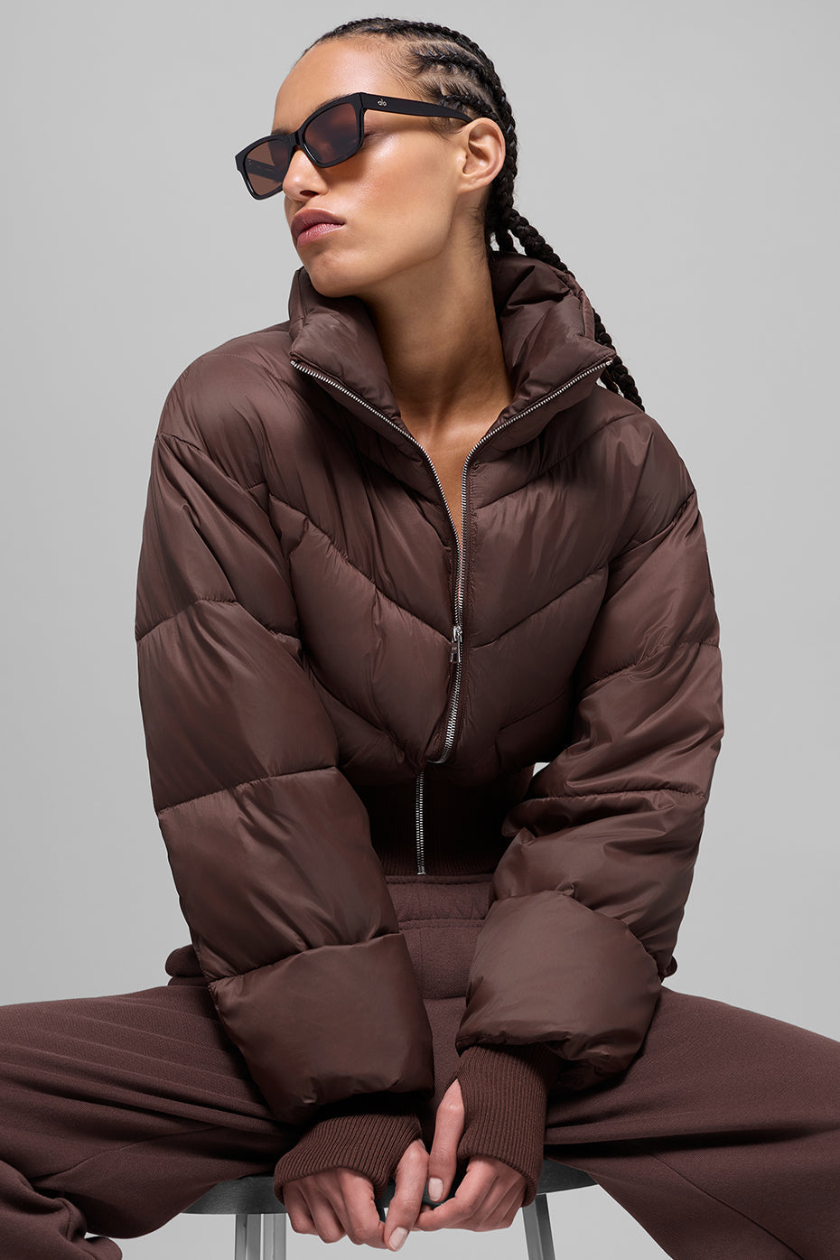 Alo Yoga Women'S Cropped Atmosphere Puffer