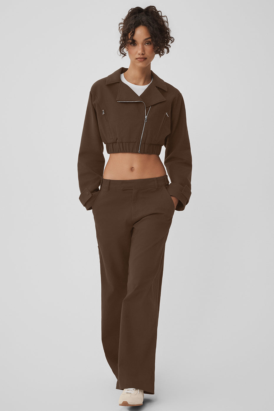 Alo Yoga Women'S Cropped Cosmopolitan Jacket